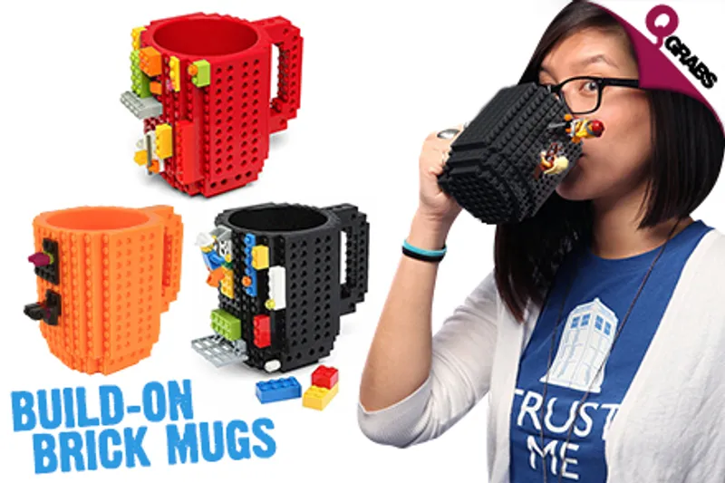From QR35 Feel Like Bob The Builder with a Lego Bricks Coffee Mug - Choose from 3 Colors! (Up to QR118 Value)
